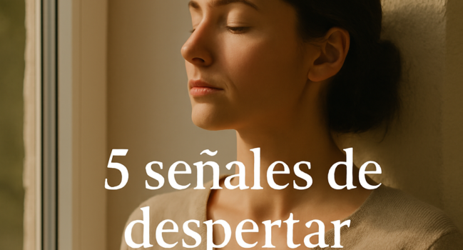 Despertar espiritual en medio de una jornada laboral: 5 señales de que tu alma te está pidiendo un cambio.
